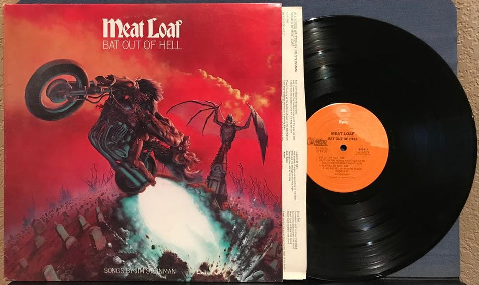 MEAT LOAF BAT OUT OF HELL~1977 CLEVELAND INTL. 1st PRESS LP w/INNER~JIM STEINMAN