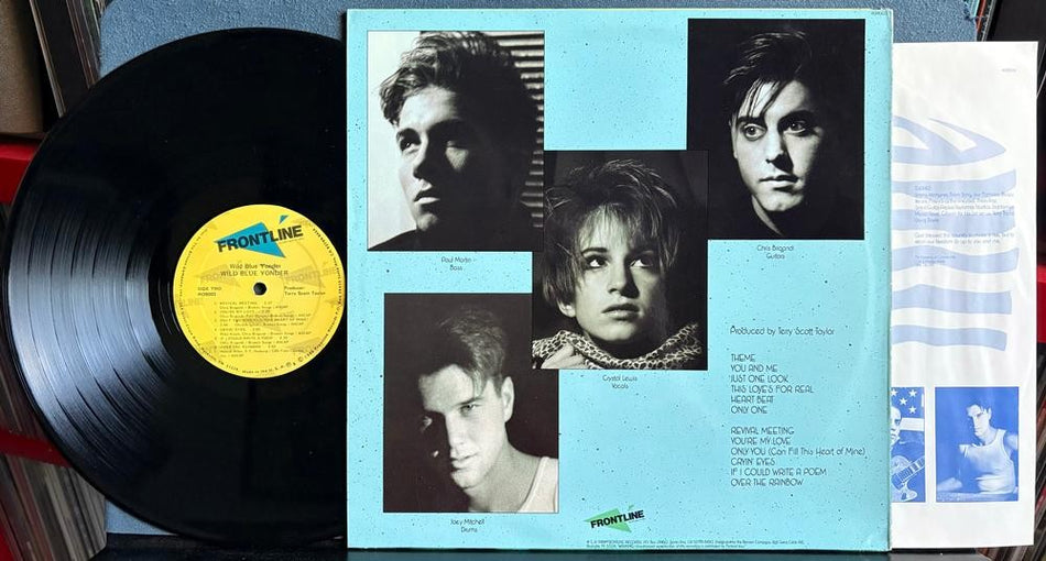 WILD BLUE YONDER SELF-TITLED LP~1986 FRONTLINE LP w/INSERT~QUIEX VINYL~POP ROCK