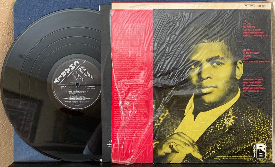SOLOMON BURKE FROM THE HEART~NM ORG 1981 CHARLY UK 1st PRESS LP~SHRINK~LBL INNER