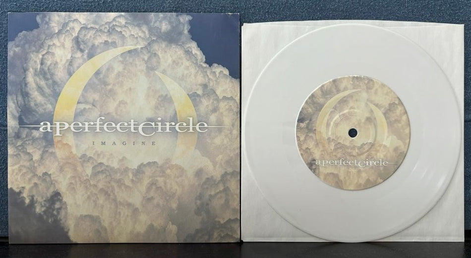 A PERFECT CIRCLE IMAGINE~NM- 2004 WHITE VINYL 7-INCH 45 SINGLE~MAYNARD~LENNON