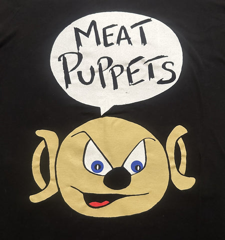 MEAT PUPPETS BAND T-SHIRT~BLACK MOUSE~ORIGINAL~2XL~BLACK~EXC COND~RARE~VINTAGE