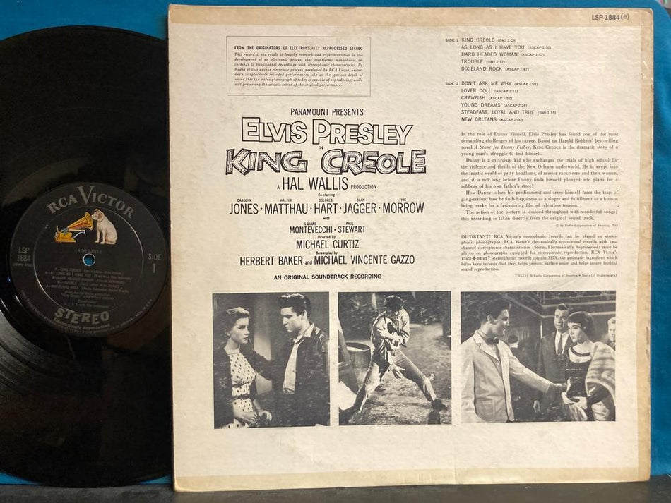 ELVIS PRESLEY KING CREOLE RARE 1962 DEEP GROOVE STAGGERED STEREO~NO (e)~1S/1S