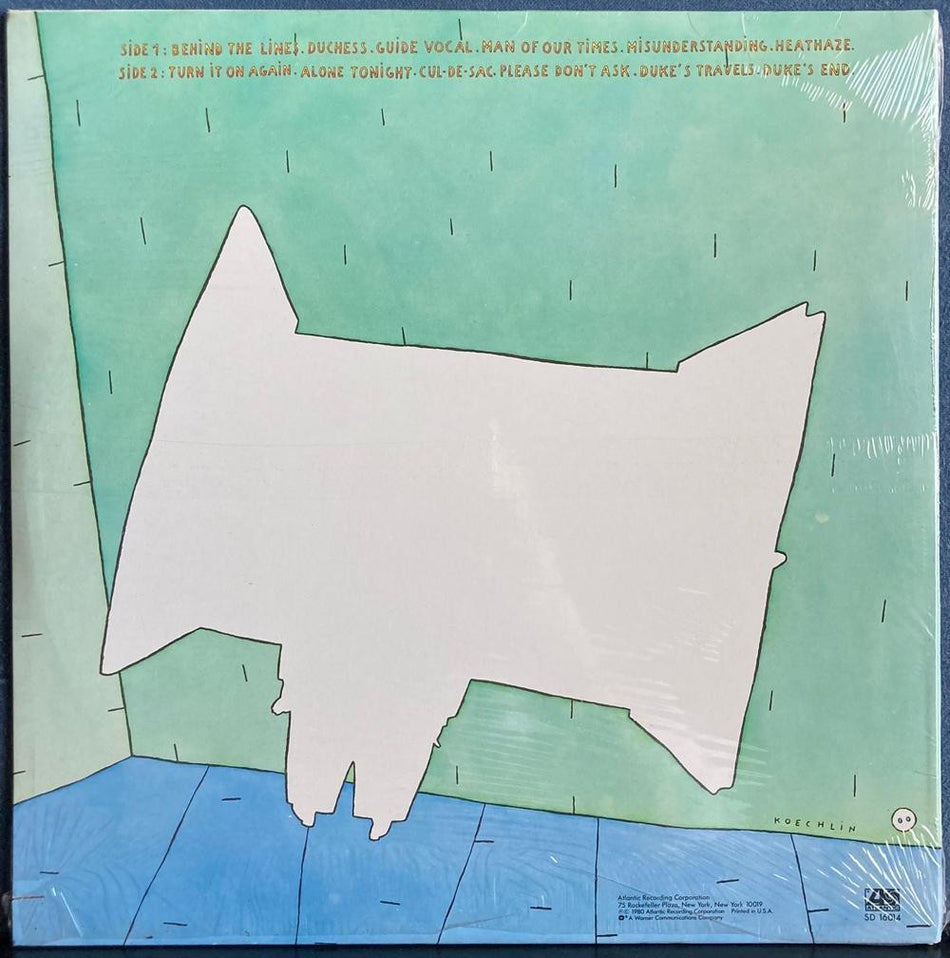 GENESIS DUKE~RARE SEALED ORIG 1980 ATLANTIC GATEFOLD LP~PROG~PHIL COLLINS~PIROS