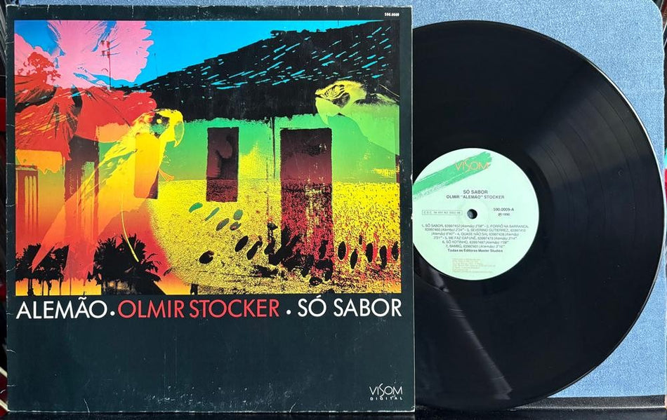 ALEMAO OLMIR STOCKER SO SABOR~NM ORG 1990 VISOM BRAZIL FIRST PRESS LP~LATIN JAZZ