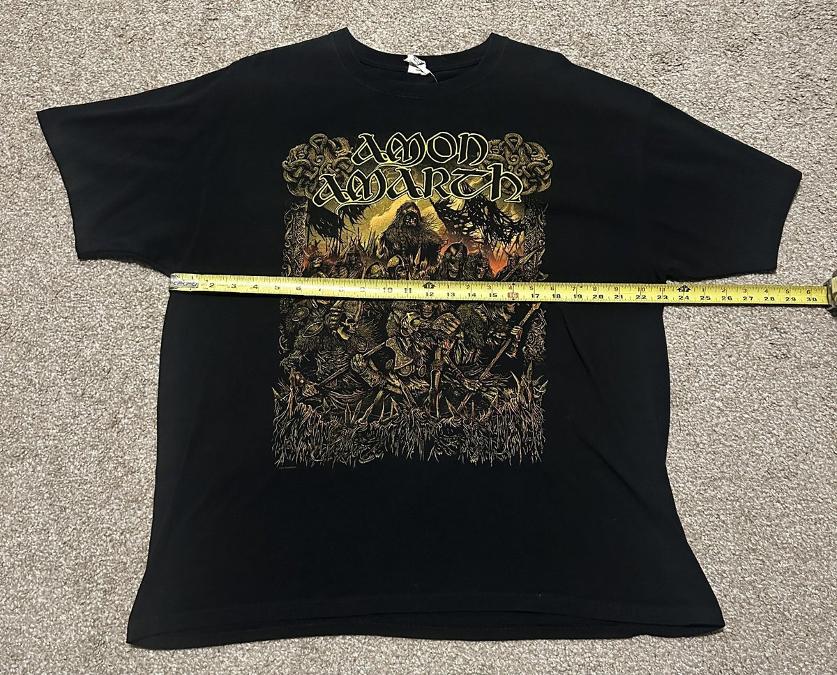 AMON AMARTH 2011 TOUR T-SHIRT~VINTAGE~ANVIL~ORIGINAL~XL~BLACK~EXC COND~RARE~VTG