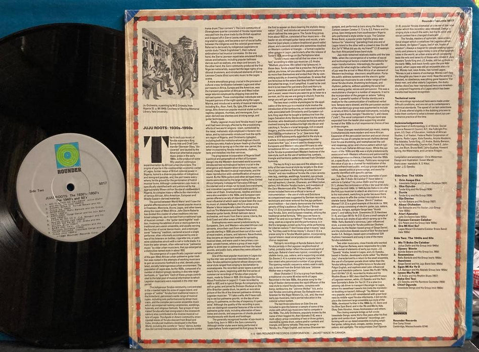 JUJU ROOTS~RARE NM 1985 AFRICAN HIGHLIFE JUJU AFROBEAT COMPILATION LP~SHRINK