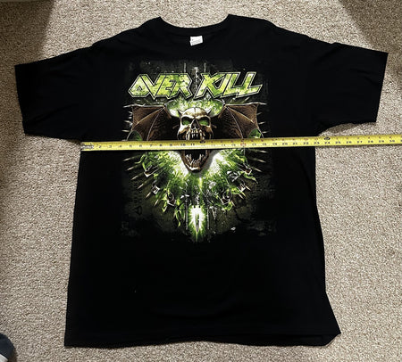OVERKILL CONCERT T-SHIRT~2013 USA TOUR~XL~BLACK~ORIGINAL~EXC COND~RARE~VINTAGE