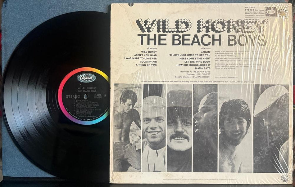BEACH BOYS WILD HONEY~1967 STEREO CAPITOL SCRANTON FIRST PRESS LP~SHRINK~WILSON