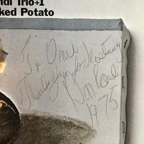 DON RANDI TRIO +1 AT THE BAKED POTATO~SIGNED ORG 1972 POPPY DEEP GROOVE LP~INNER