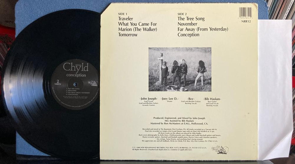 CHYLD CONCEPTION~NM 1988 NEW RENAISSANCE 1st PRESS LP w/INSERT~QUIEX AUDIOPHILE