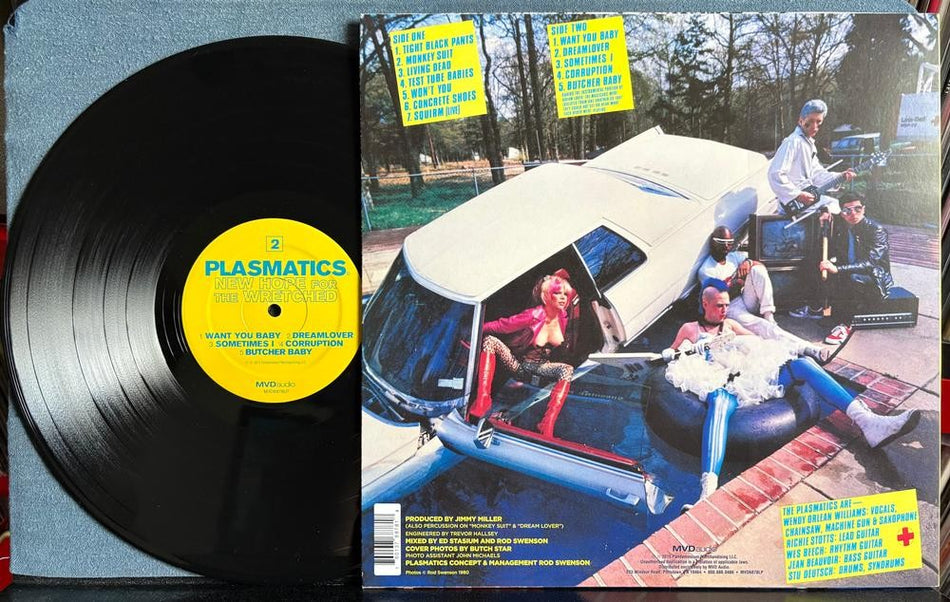 PLASMATICS NEW HOPE FOR THE WRETCHED~SIGNED! 2015 MVD RE LP~RICHIE STOTTS~PUNK