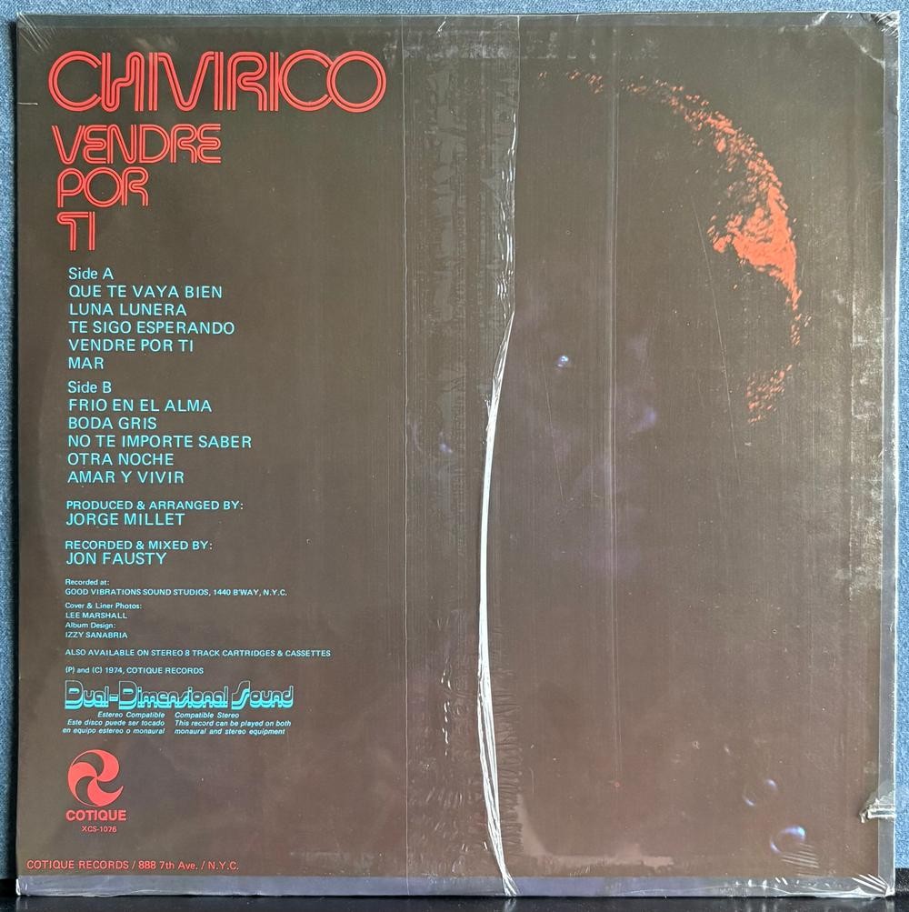 CHIVIRICO VENDRE POR TI~SEALED ORIGINAL 1974 COTIQUE LP~LATIN~BOLERO~GUAJIRA