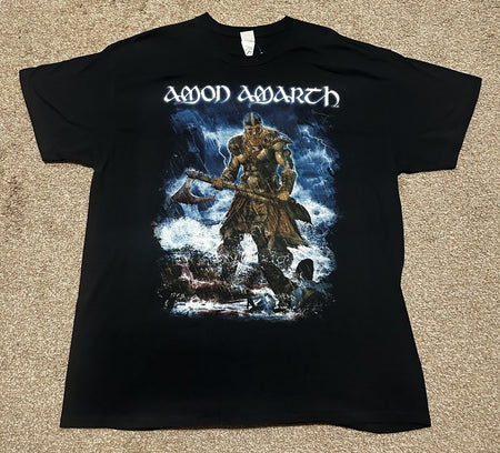 AMON AMARTH 2016 NORTH AMERICA TOUR T-SHIRT~ORIGINAL~XL~BLACK~EXC COND~RARE~VTG