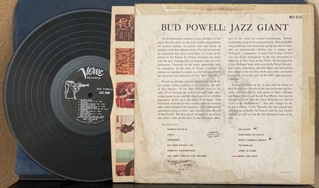 BUD POWELL JAZZ GIANT~1957 MONO VERVE TRUMPETER REISSUE LP~DEEP GROOVE~JAZZ~BOP