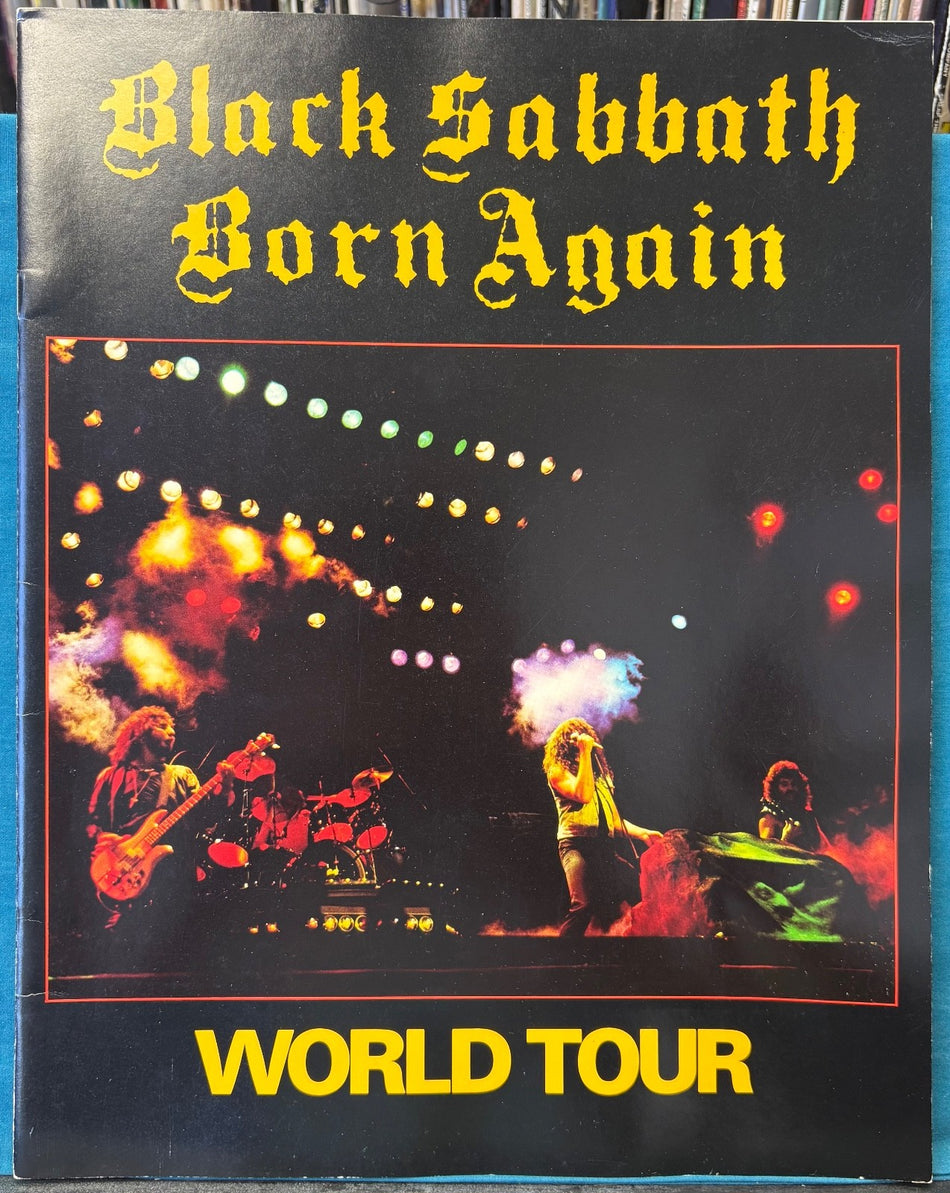 BLACK SABBATH BORN AGAIN WORLD TOUR PROGRAM BOOK 1983-84~IAN GILLAN~IOMMI~BUTLER