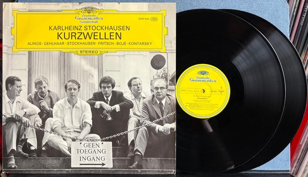 KARLHEINZ STOCKHAUSEN KURZWELLEN~NM '70 GERMAN DEUTSCHE GRAMMOPHON 2LP~CLASSICAL