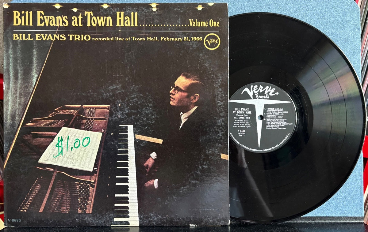 BILL EVANS TRIO AT TOWN HALL (VOLUME ONE)~ORIG 1967 MONO VERVE GATEFOLD LP~MODAL