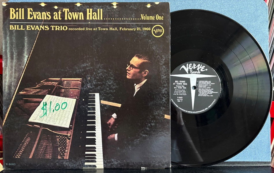 BILL EVANS TRIO AT TOWN HALL (VOLUME ONE)~ORIG 1967 MONO VERVE GATEFOLD LP~MODAL