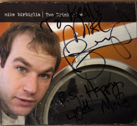 MIKE BIRBIGLIA SIGNED TWO DRINK MIKE CD/DVD~AUTOGRAPHED COMEDY CENTRAL