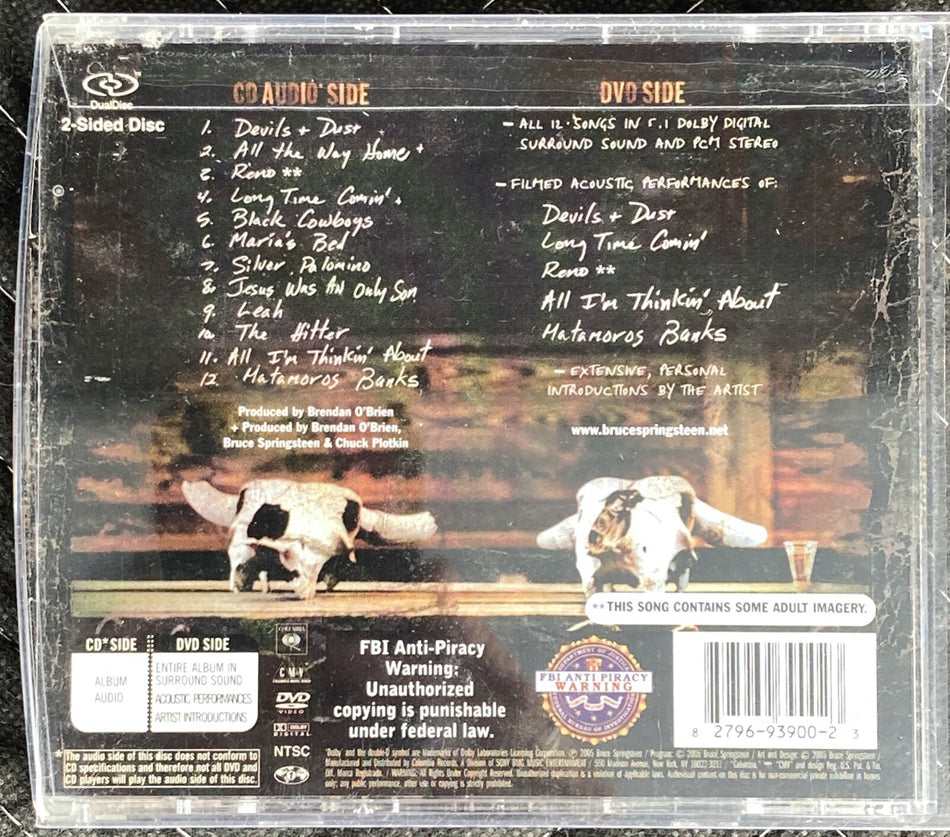 Bruce Springsteen Devils And Dust CD+DVD rare dual disc Surround + Acoustic nice