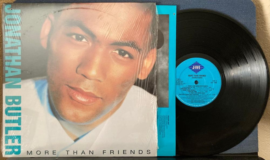JONATHAN BUTLER MORE THAN FRIENDS~NM- 1988 JIVE LP~SHRINK~INNER~SMOOTH JAZZ~SOUL