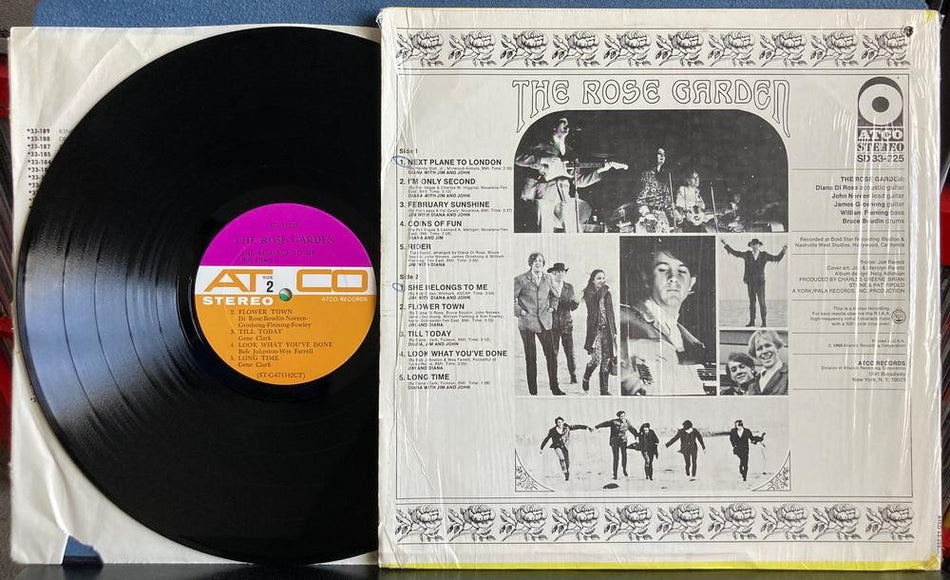 THE ROSE GARDEN 1968 SELF-TITLED LP~ATCO PURPLE/GOLD LBL 1st PRESS~SHRINK~FOLK