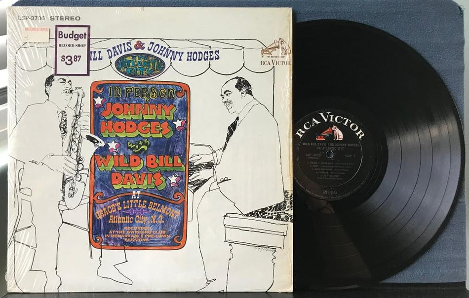 WILD BILL DAVIS JOHNNY HODGES IN ATLANTIC CITY~1967 RCA VICTOR 1st PRESS~SHRINK