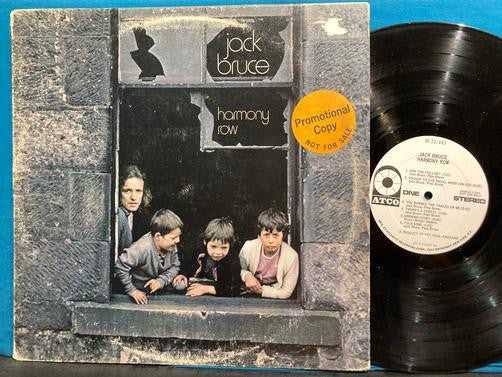 JACK BRUCE HARMONY ROW~ORIG 1971 WHITE LABEL PROMO LP~PRESSWELL~AT/GP~CREAM