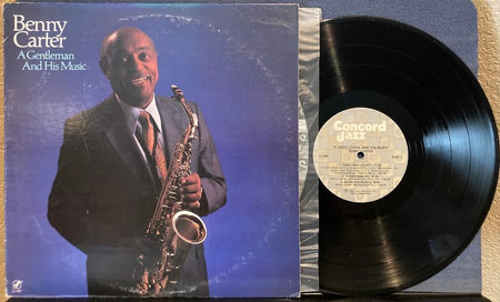 BENNY CARTER GENTLEMAN +HIS MUSIC~NM- '85 CONCORD JAZZ QUIEX AUDIOPHILE LP~INSRT
