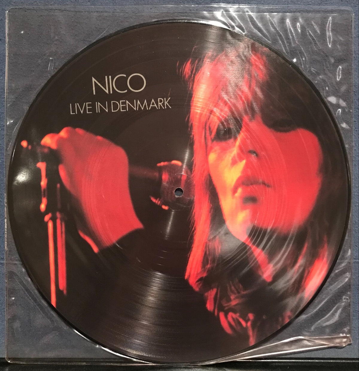 NICO LIVE IN DENMARK~NM- 1983 VU UK PICTURE DISC LP~NEW WAVE~VELVET UNDERGROUND