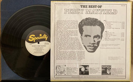 BEST OF PERCY MAYFIELD~NM- 1972 SPECIALTY RECORDS REISSUE LP w/SHRINK~HITS COMP.