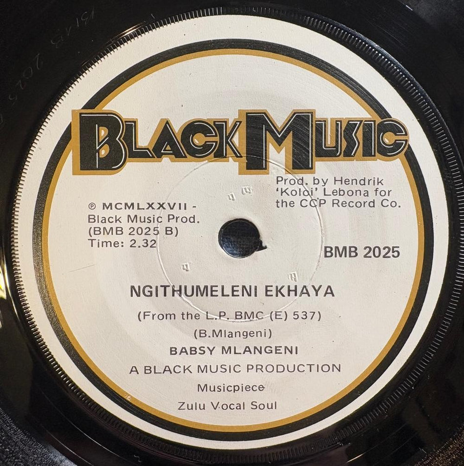SOUTH AFRICA 45~BABSY MLANGENI~UZOZIZWELA / NGITHUMELENI EKHAYA~BLACK MUSIC~HEAR