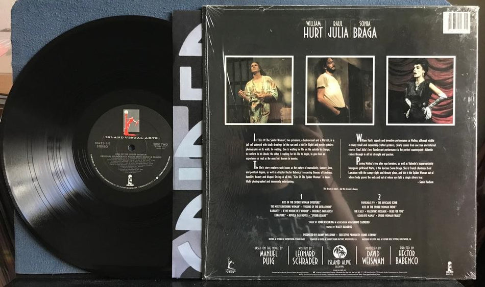 KISS OF THE SPIDER WOMAN OST SOUNDTRACK~NM 1985 LP w/SHRINK~INNER~HYPE~NESCHLING