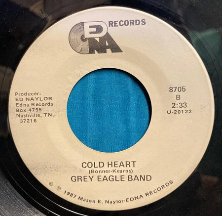 GREY EAGLE BAND LONELY AND BLUE/ COLD HEART~RARE 1987 PVT LBL BLUEGRASS on EDNA