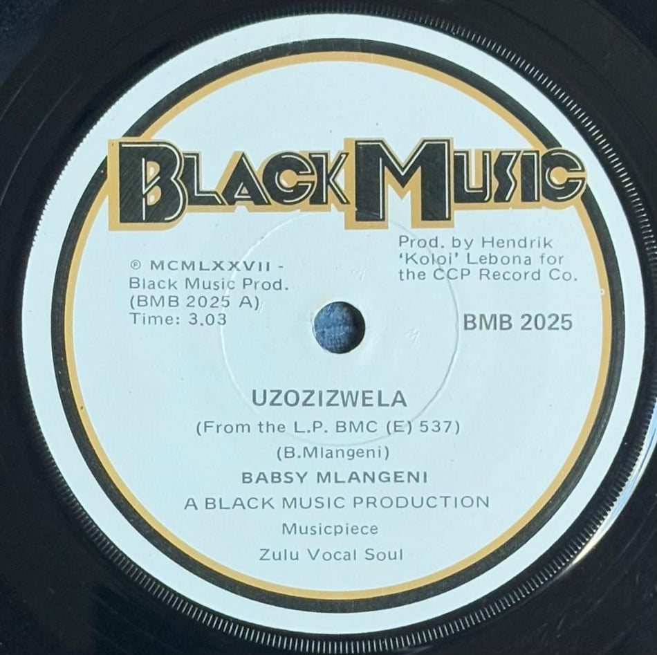 SOUTH AFRICA 45~BABSY MLANGENI~UZOZIZWELA / NGITHUMELENI EKHAYA~BLACK MUSIC~HEAR