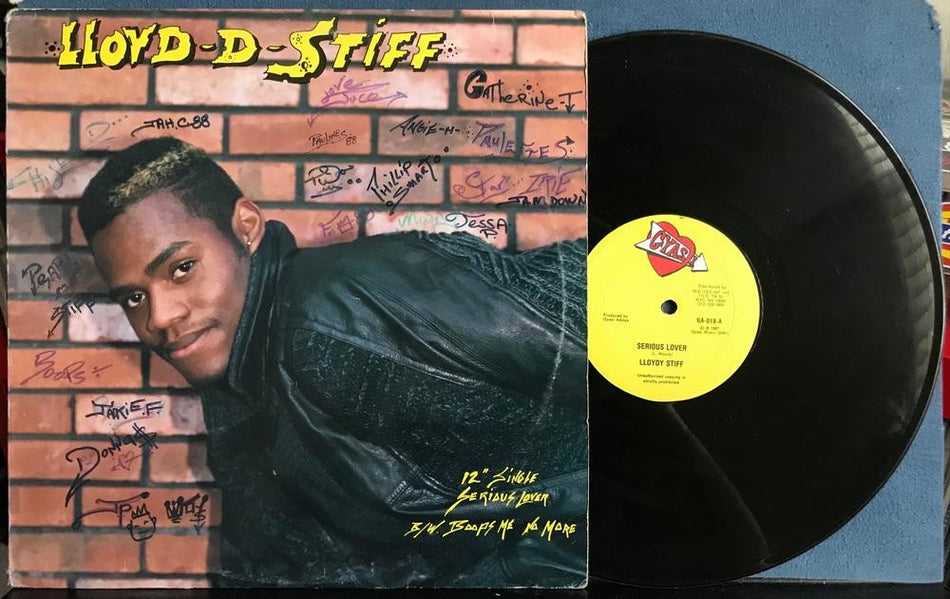 LLOYD-D-STIFF~SERIOUS LOVER~BOOPS ME NO MORE~1987 GYASI 12-INCH SINGLE LP~LLOYDY