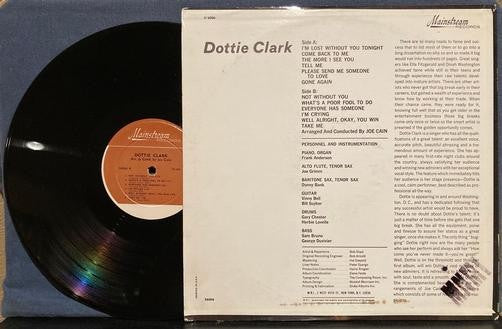DOTTIE CLARK I'M LOST~VG++'64 MONO DEEP GROOVE MAINSTREAM 1st PRESS~JAZZ VOCAL