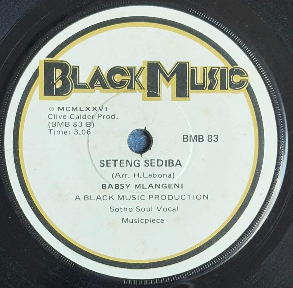 SO AFRICA 45~BABSY MLANGENI~REBECCA/SETENG SEDIBA~'76 BLACK MUSIC SOTHO SOL~HEAR