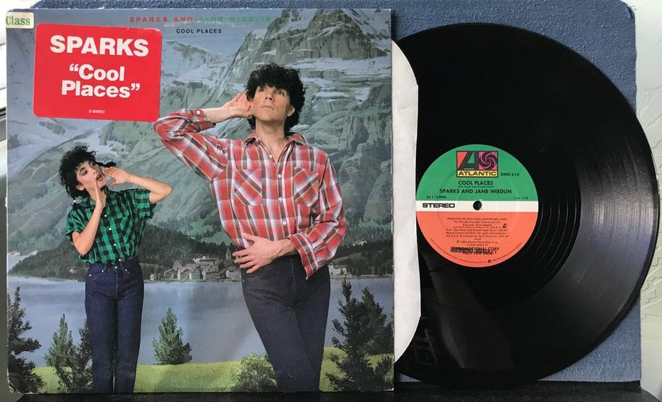SPARKS AND JANE WIEDLIN~COOL PLACES~NM- 1983 SRC PROMO 12-INCH SINGLE LP w/HYPE