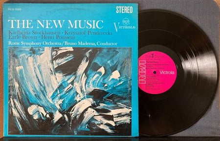 STOCKHAUSEN/PENDERECKI/BROWN/POUSSEUR/MADERNA~ROME SYMPHONY ORCH~NEW MUSIC RE LP