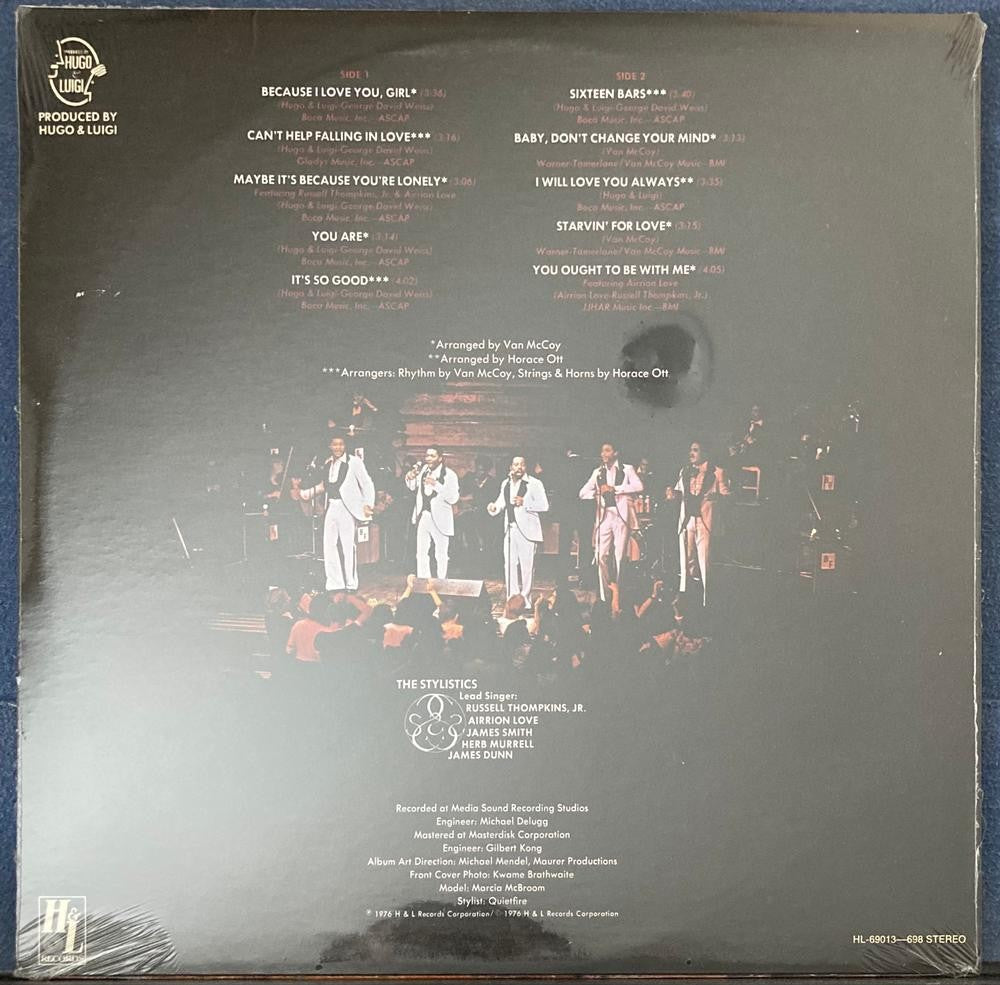 THE STYLISTICS FABULOUS~SEALED ORIG H+L HL-69013-698 LP~SOUL~HUGO LUIGI~D WEISS