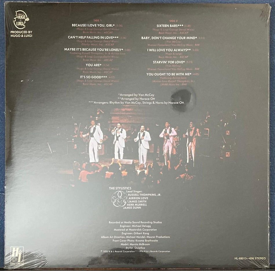 THE STYLISTICS FABULOUS~SEALED ORIG H+L HL-69013-698 LP~SOUL~HUGO LUIGI~D WEISS