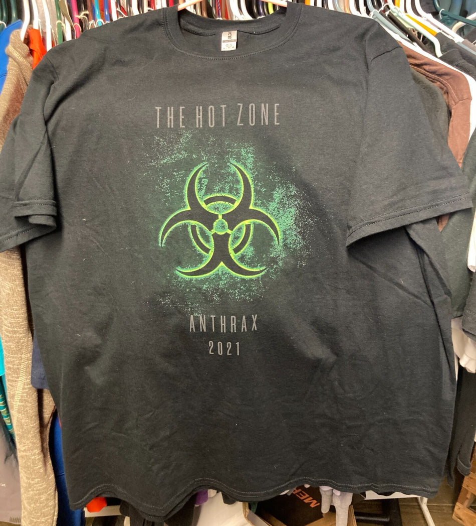 THE HOT ZONE ANTHRAX 2021 TV / MOVIE PROMO-ONLY LIMITED EDITION T-SHIRT~XL~BLACK