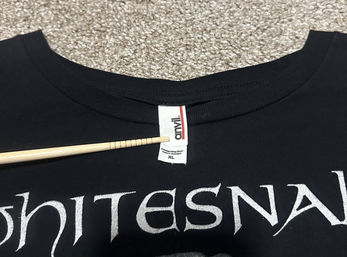 WHITESNAKE T-SHIRT~2013 NORTH AMERICA TOUR~YEAR OF THE SNAKE~ORIGINAL~XL~BLACK