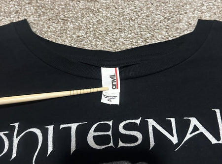 WHITESNAKE T-SHIRT~2013 NORTH AMERICA TOUR~YEAR OF THE SNAKE~ORIGINAL~XL~BLACK