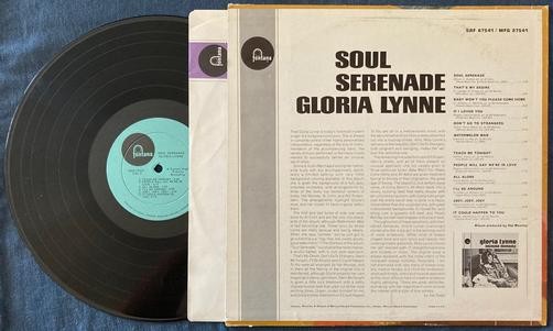 GLORIA LYNNE SOUL SERENADE~1965 FONTANA DEEP GROOVE 1st PRESS LP~MONO~LBL INNER