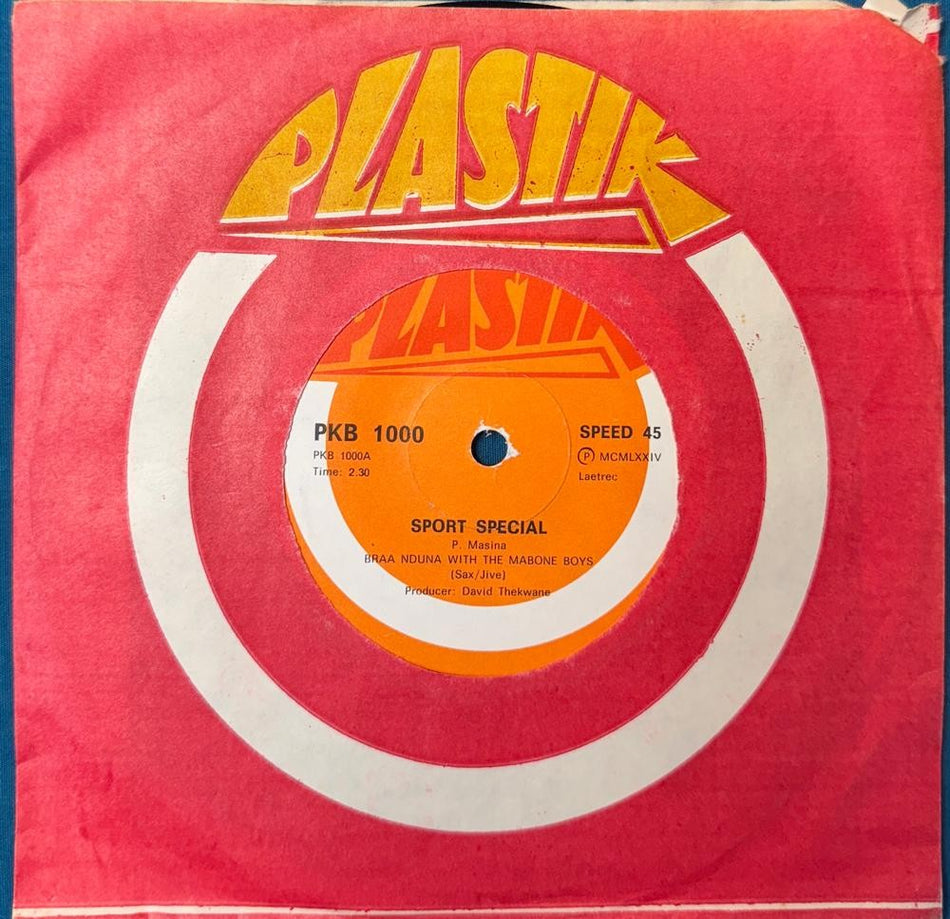 SO AFRICA 45~BRAA NDUNA~MABONE BOYS~SPORT SPECIAL/FREEWAY 4~74 PLASTIK~JIVE~HEAR