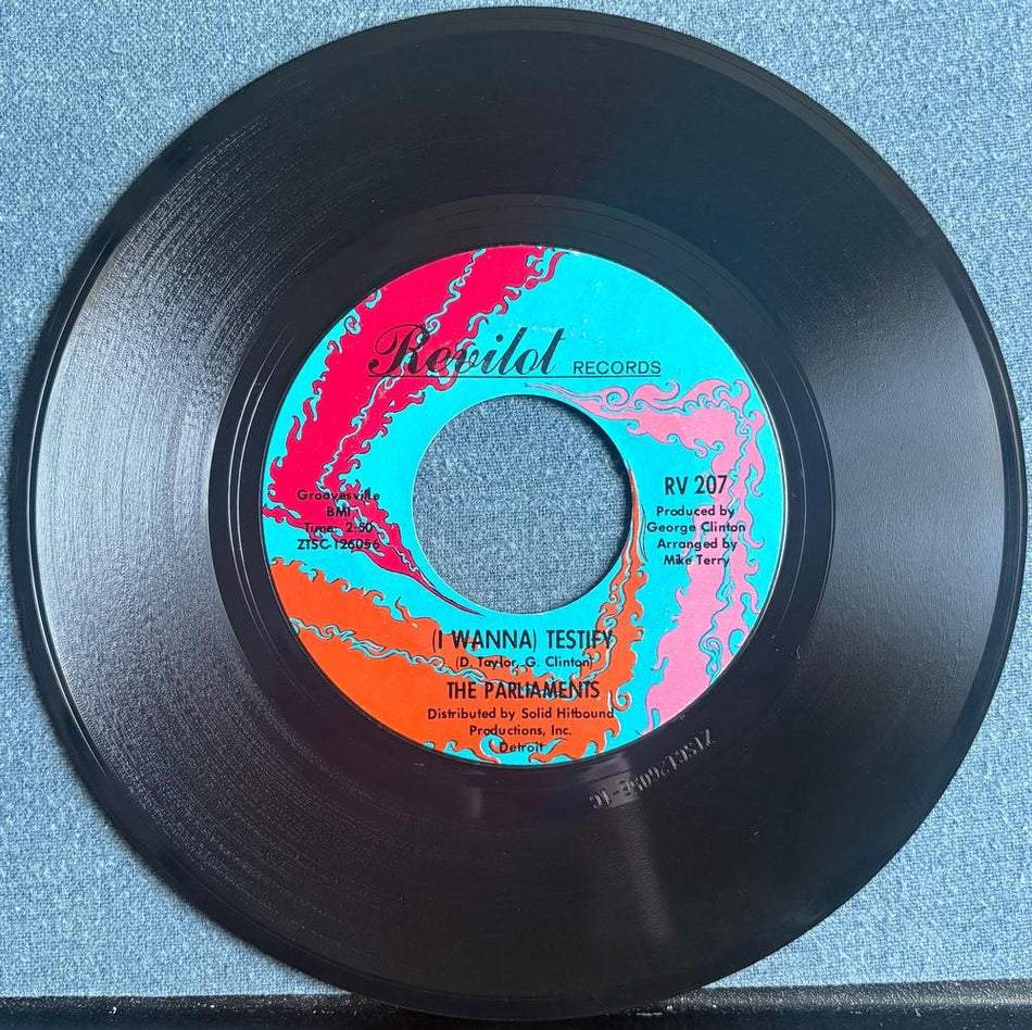 PARLIAMENTS~I WANNA TESTIFY /ICE MELTING~NM- 1967 REVILOT 7-INCH 45~SOUL~CLINTON