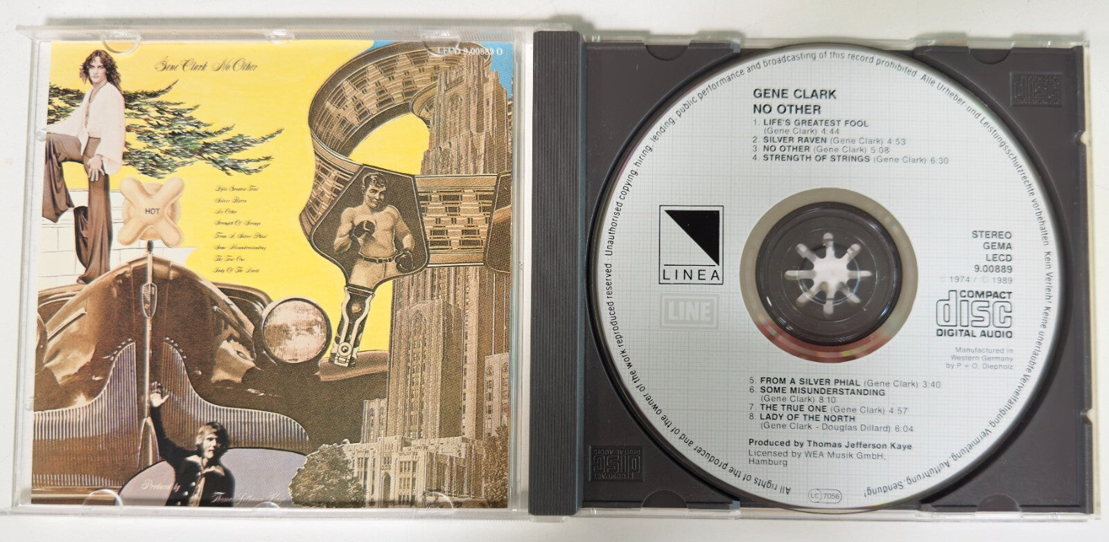 GENE CLARK~NO OTHER~ORIG 1989 LINEA LINE GERMAN-ISSUED CD~SUPERIOR SOUND! NM/NM