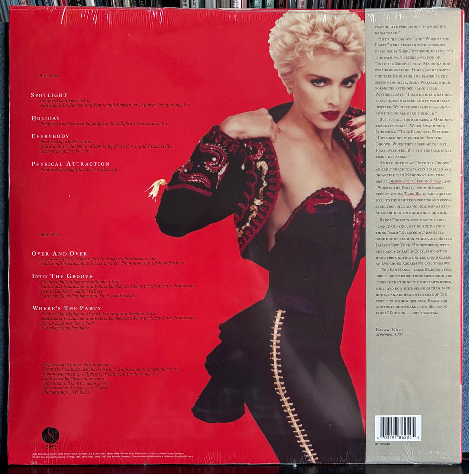 MADONNA YOU CAN DANCE-RARE SEALED RSD 2018 RED VINYL LP w/POSTER-POP-EUROPOP